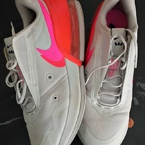 Nike Women's Sneakers with Pink and Orange Highlights